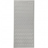Sticker, Kreuze, 10x23 cm, Silber, 1 Bl.