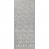 Sticker, Kreuze, Blatt 10x23 cm, Silber, 1 Bl.