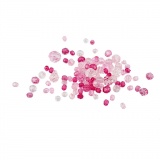 Facettenperlen-Mix, Größe 4-12 mm, Lochgröße 1-2,5 mm, Pink (081), 250 g/ 1 Pck