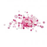 Facettenperlen, Größe 4-12 mm, Lochgröße 1-2,5 mm, Pink (081), 250 g/ 1 Pck