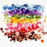 Facettenperlen, D 4-12 mm, Lochgröße 1-2,5 mm, Sortierte Farben, 7x250 g/ 1 Pck