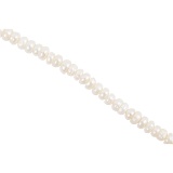 Süßwasserperlen, Größe 4-6 mm, Lochgröße 1 mm, Perlmutt, 40 cm/ 1 Pck
