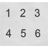 Prägestempel-Set, Zahlen, Größe 3 mm, Schrifttype: Sans Serif , 9 Stk/ 1 Set