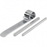 Biegewerkzeug und Metallbänder für Armreifen, L 15 cm, B 6-106 mm, Aluminium, 1 Set