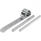 Biegewerkzeug und Metallbänder für Armreifen, L 15 cm, B 6-106 mm, Aluminium, 1 Set