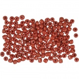 Rocailles-Perlen, D 3 mm, Größe 8/0, Lochgröße 0,6-1,0 mm, Dunkelrot, 500 g/ 1 Pck