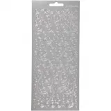 Sticker, Spiralen, Blatt 10x23 cm, Silber, 1 Bl.