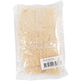 Rocailleperlen, D 3 mm, Größe 8/0, Lochgröße 0,6-1,0 mm, Elfenbein, 500 g/ 1 Pck