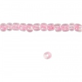 Rocailleperlen, D 4 mm, Größe 6/0 , Lochgröße 0,9-1,2 mm, Rosa, 25 g/ 1 Pck