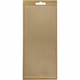 Sticker, Bordüren, Blatt 10x23 cm, Gold, 1 Bl.