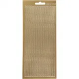 Sticker, Bordüren, Blatt 10x23 cm, Gold, 1 Bl.