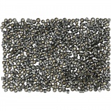 Rocailleperlen, D 1,7 mm, Größe 15/0, Lochgröße 0,5-0,8 mm, Graugrün, 500 g/ 1 Btl.
