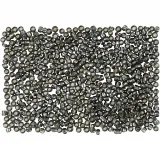 Rocailles-Perlen, D 1,7 mm, Größe 15/0, Lochgröße 0,5-0,8 mm, Graugrün, 500 g/ 1 Btl.