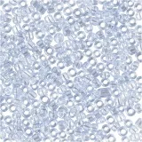 Rocailles-Perlen, D 1,7 mm, Größe 15/0, Lochgröße 0,5-0,8 mm, Hellblau, 25 g/ 1 Pck