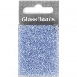 Rocailleperlen, D 1,7 mm, Größe 15/0, Lochgröße 0,5-0,8 mm, Hellblau, 25 g/ 1 Pck