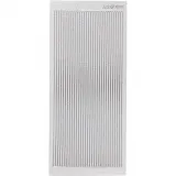 Sticker, Bordüren, Blatt 10x23 cm, Silber, 1 Bl.