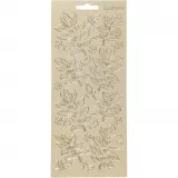 Sticker, Blätter, Blatt 10x23 cm, Gold, 1 Bl.