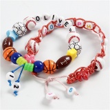 Sportball-Perlen, Größe 11-15 mm, Lochgröße 3-4 mm, Sortierte Farben, 45 g/ 1 Pck