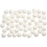 Schmuckperlen, D 5 mm, Lochgröße 0,7 mm, Perlmutt, 100 Stk/ 1 Pck