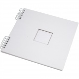 Scrapbook, Größe 30,5x30,5 cm, 250 g, Weiß, 1 Stk