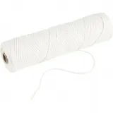 Docht , Geeignet für getauchte Kerzen (Durchm. 15–22 mm) und geformte Kerzen (Durchm. 40–60 mm) , 100 g, 50 m/ 1 Rolle