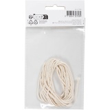 Docht , Geeignet für getauchte Kerzen (Durchm. 15–22 mm) und geformte Kerzen (Durchm. 40–60 mm), 100 g, 3 m/ 1 Pck