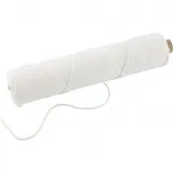 Docht , Geeignet für getauchte Kerzen (Durchm. 22–30 mm) und geformte Kerzen (Durchm. 60–80 mm) , 100 g, 50 m/ 1 Rolle