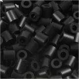 Bügelperlen, Größe 5x5 mm, Lochgröße 2,5 mm, medium, Schwarz (32220), 1100 Stk/ 1 Pck