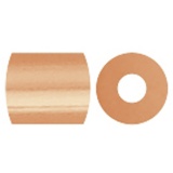 Bügelperlen, Größe 5x5 mm, Lochgröße 2,5 mm, medium, Dunkelbeige (32228), 1100 Stk/ 1 Pck