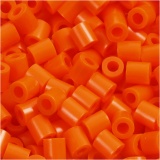 Bügelperlen, Größe 5x5 mm, Lochgröße 2,5 mm, medium, Orange (32233), 1100 Stk/ 1 Pck