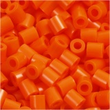 Bügelperlen, Größe 5x5 mm, Lochgröße 2,5 mm, medium, Orange (32233), 6000 Stk/ 1 Pck