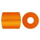 Bügelperlen, Größe 5x5 mm, Lochgröße 2,5 mm, medium, Orange (32233), 6000 Stk/ 1 Pck