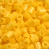 Bügelperlen, Größe 5x5 mm, Lochgröße 2,5 mm, medium, Gelb (32227), 1100 Stk/ 1 Pck