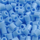 Bügelperlen, Größe 5x5 mm, Lochgröße 2,5 mm, medium, Pastellblau (32224), 1100 Stk/ 1 Pck
