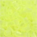 Bügelperlen, Größe 5x5 mm, Lochgröße 2,5 mm, medium, Neongelb (32223), 1100 Stk/ 1 Pck