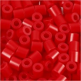 Bügelperlen, Größe 5x5 mm, Lochgröße 2,5 mm, medium, Rot (32231), 1100 Stk/ 1 Pck
