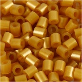Bügelperlen, Größe 5x5 mm, Lochgröße 2,5 mm, medium, Gold (32263), 1100 Stk/ 1 Pck