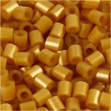 Bügelperlen, Größe 5x5 mm, Lochgröße 2,5 mm, medium, Gold (32263), 1100 Stk/ 1 Pck