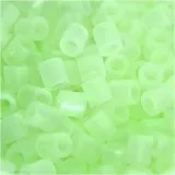 Bügelperlen, Größe 5x5 mm, Lochgröße 2,5 mm, medium, Fluoreszierend  , 1100 Stk/ 1 Pck