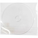 Steckplatte, Großer Kreis, D 15 cm, medium, Transparent, 1 Stk