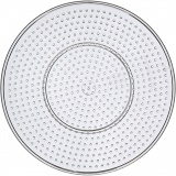 Steckplatte, Großer Kreis, D 15 cm, medium, Transparent, 1 Stk
