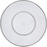 Steckplatte, D 15 cm, medium, Transparent, 10 Stk/ 1 Pck
