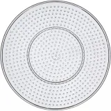 Steckplatte, Großer Kreis, D 15 cm, medium, Transparent, 10 Stk/ 1 Pck