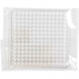 Steckplatte, Größe 7x7 cm, medium, Transparent, 1 Stk