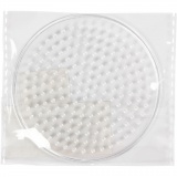Steckplatte, Kleiner Kreis, D 8,5 cm, medium, Transparent, 1 Stk