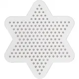 Steckplatte, Kleiner Stern, D 10 cm, medium, 10 Stk/ 1 Pck