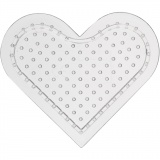 Steckplatte, Kleines Herz, Größe 7 cm, medium, 10 Stk/ 1 Pck