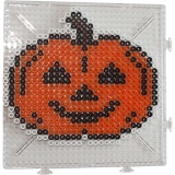 Steckplatte, Großes Quadrat, Größe 15x15 cm, medium, Transparent, 2 Stk/ 1 Pck