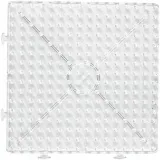 Steckplatte, Großes Quadrat, Größe 15x15 cm, JUMBO, Transparent, 1 Stk