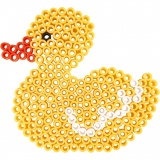 Steckplatte, Teddybär, Auto, Hirsch, Ente und Häschen, Größe 16x19,5-19x24 cm, JUMBO, Transparent, 5 Stk/ 1 Pck